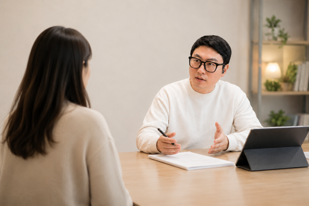 실제 교육상담 장면